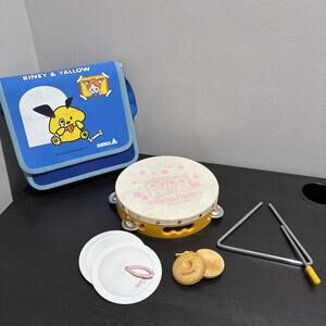 SAMICK Kids Musical Instruments Set Tambourine Triangle Cymbals W/ Carrying Case